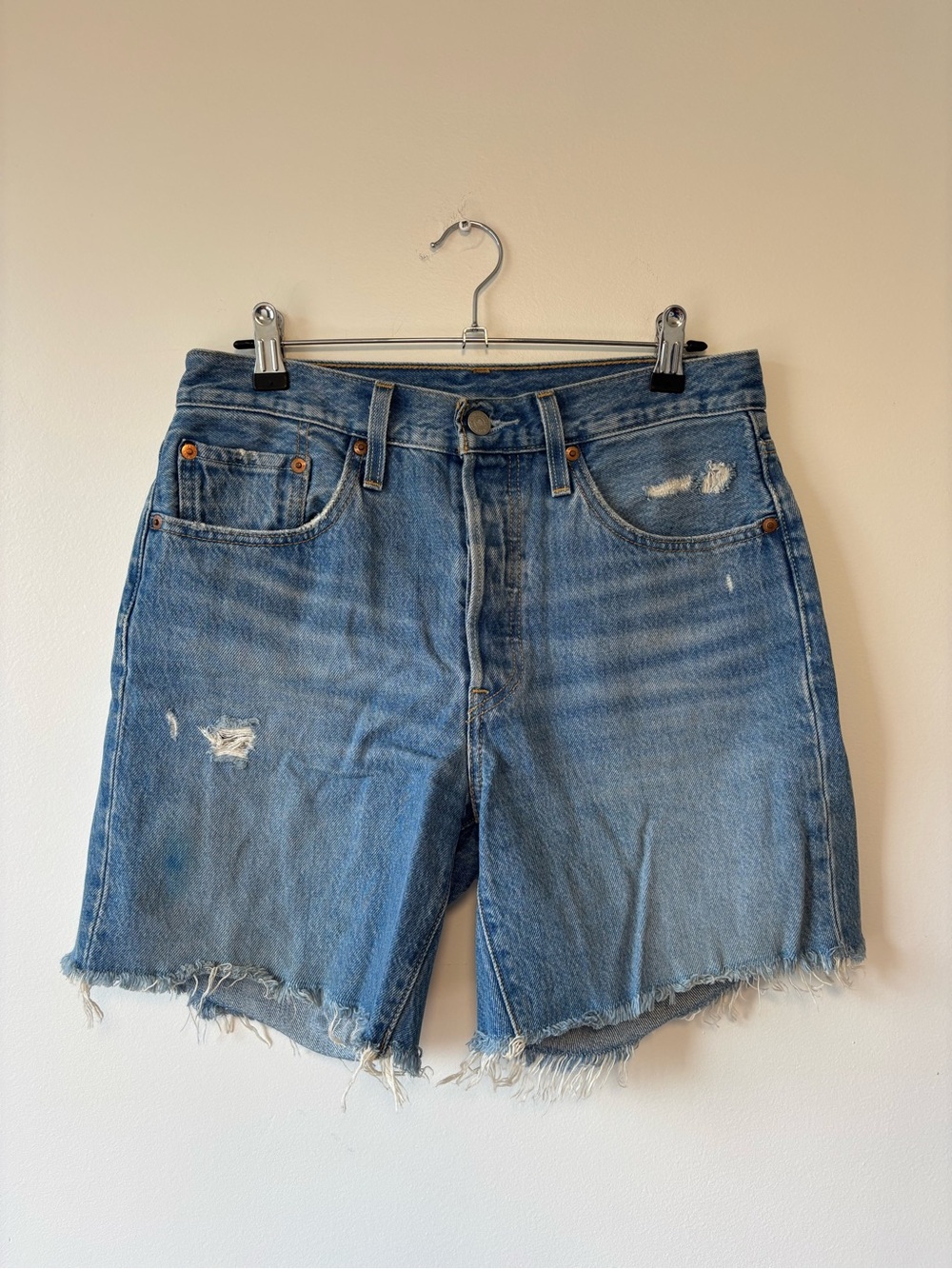 Levi's 501 Distressed Denim Cutoff Shorts